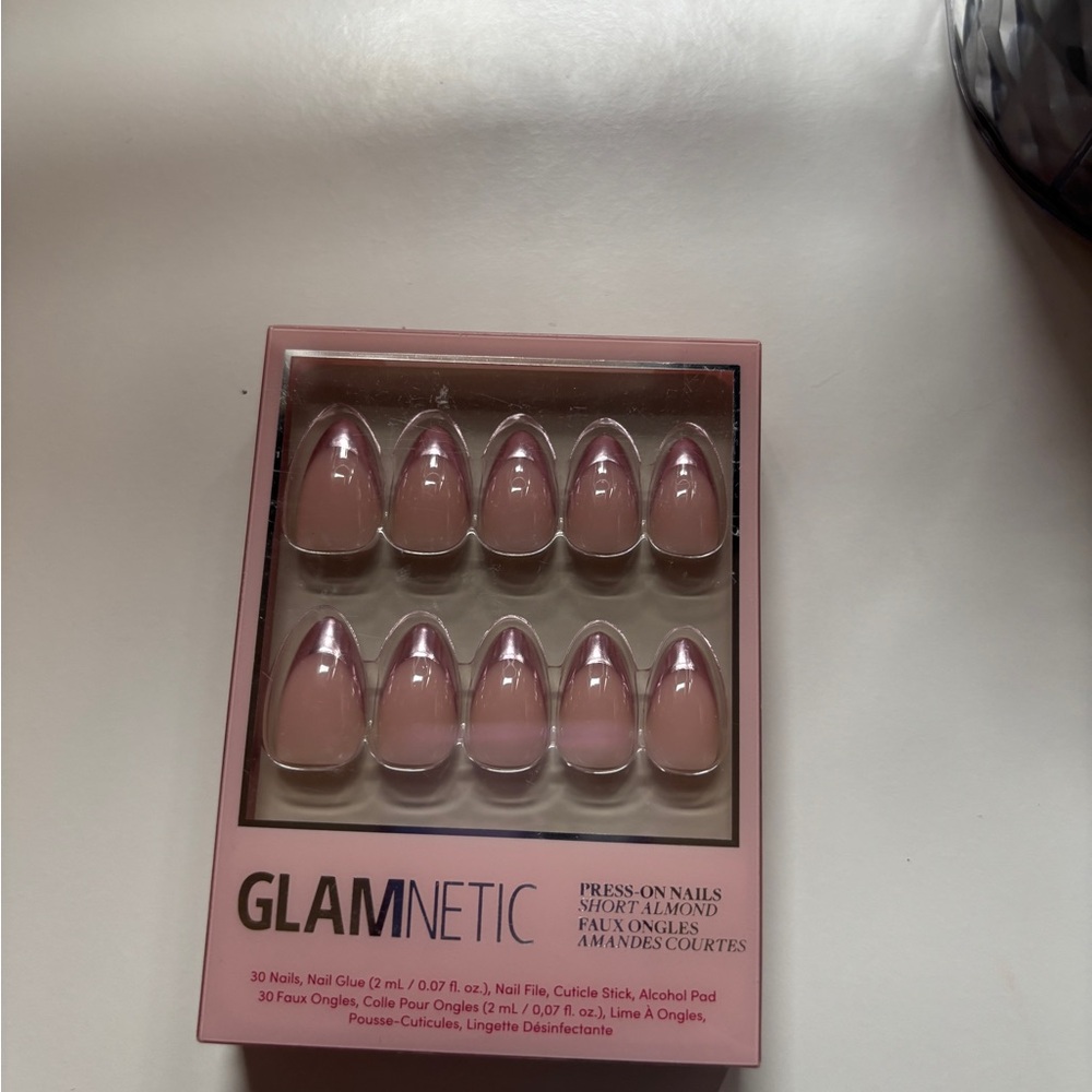 Glamnetic Almond Blush Press-On Nails- Rock Candy